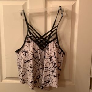 Large Black & Whitr Swim Too Light Lining